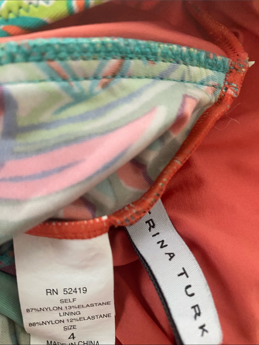 Trina Turk Multicolor Floral Tankini Bikini Set - Picture 9 of 9